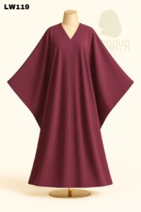 Plum Batwing Kaftan Abaya