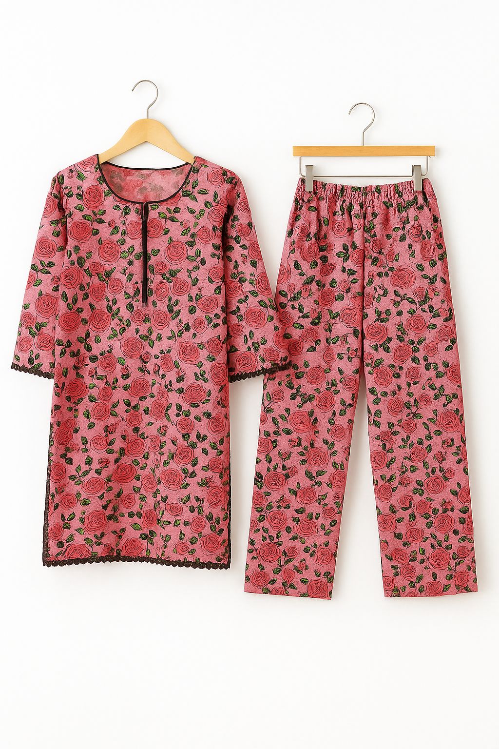 Maria B. – Rosy Bloom Printed Lawn 2-Piece (Stitched)